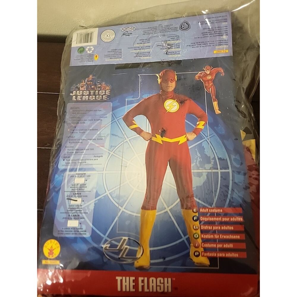 Dc Justice League Adult Large Falsh Halloween‎ Costume